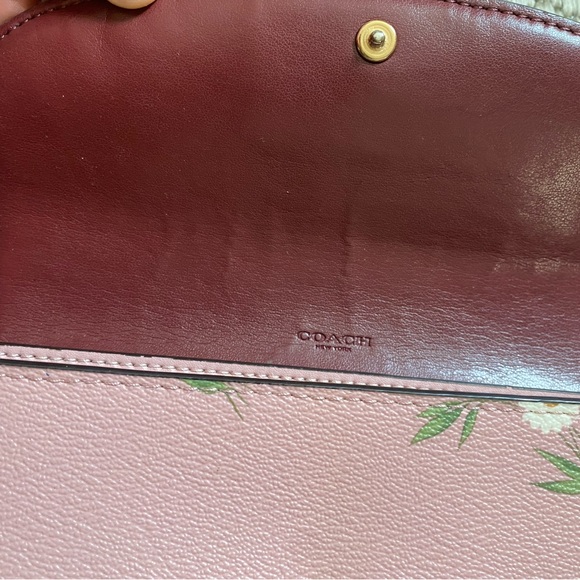 Floral Pink Coach Women's Wallet - Picture 3 of 6